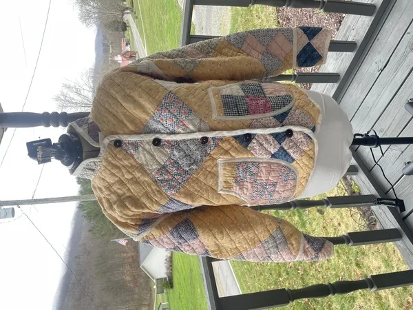 Customer review photo — handmade Blossom Quilted Coat