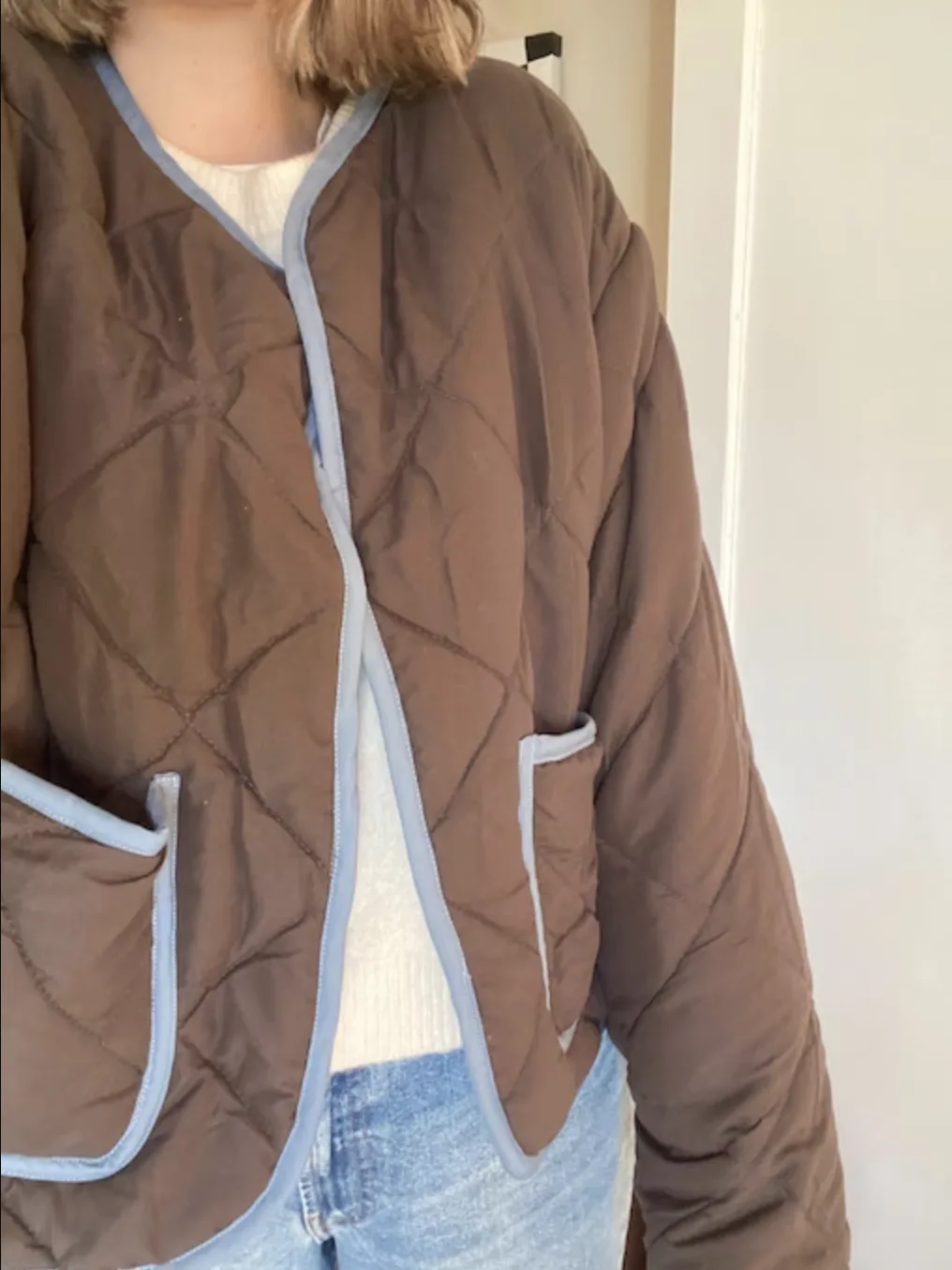 Customer review photo — handmade Blossom Quilted Vest