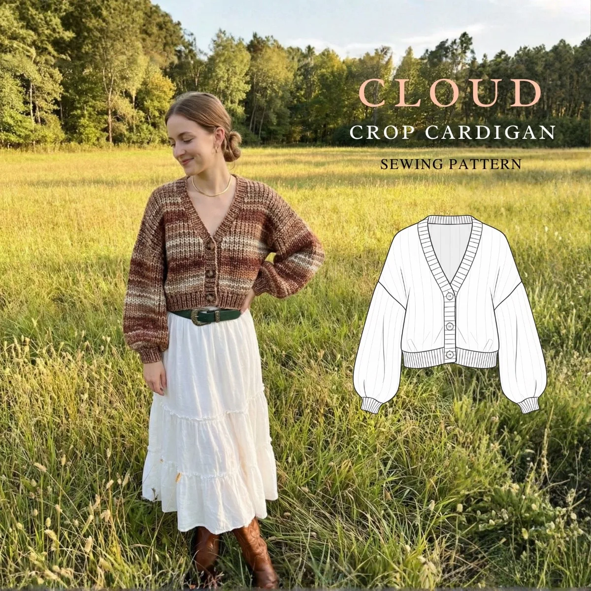 Cloud Crop Cardigan