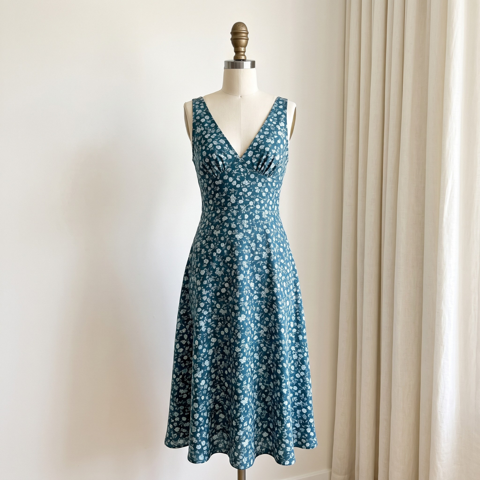 Linen Bias Dress