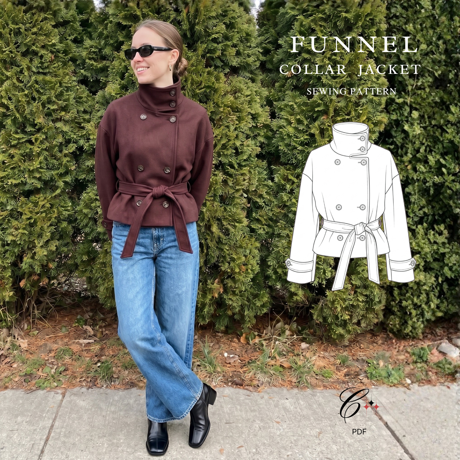 Funnel Collar Jacket
