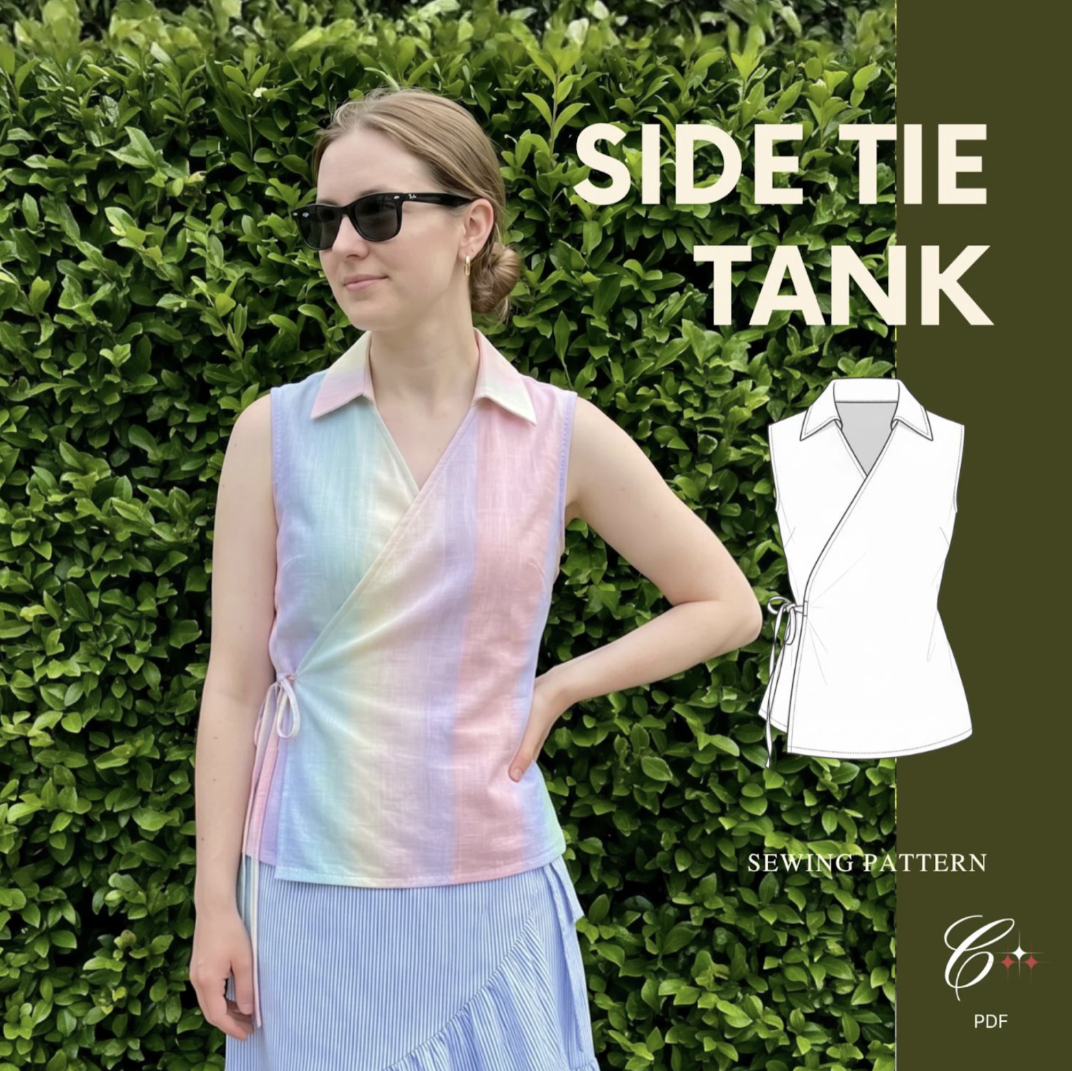 Side Tie Tank Blouse II