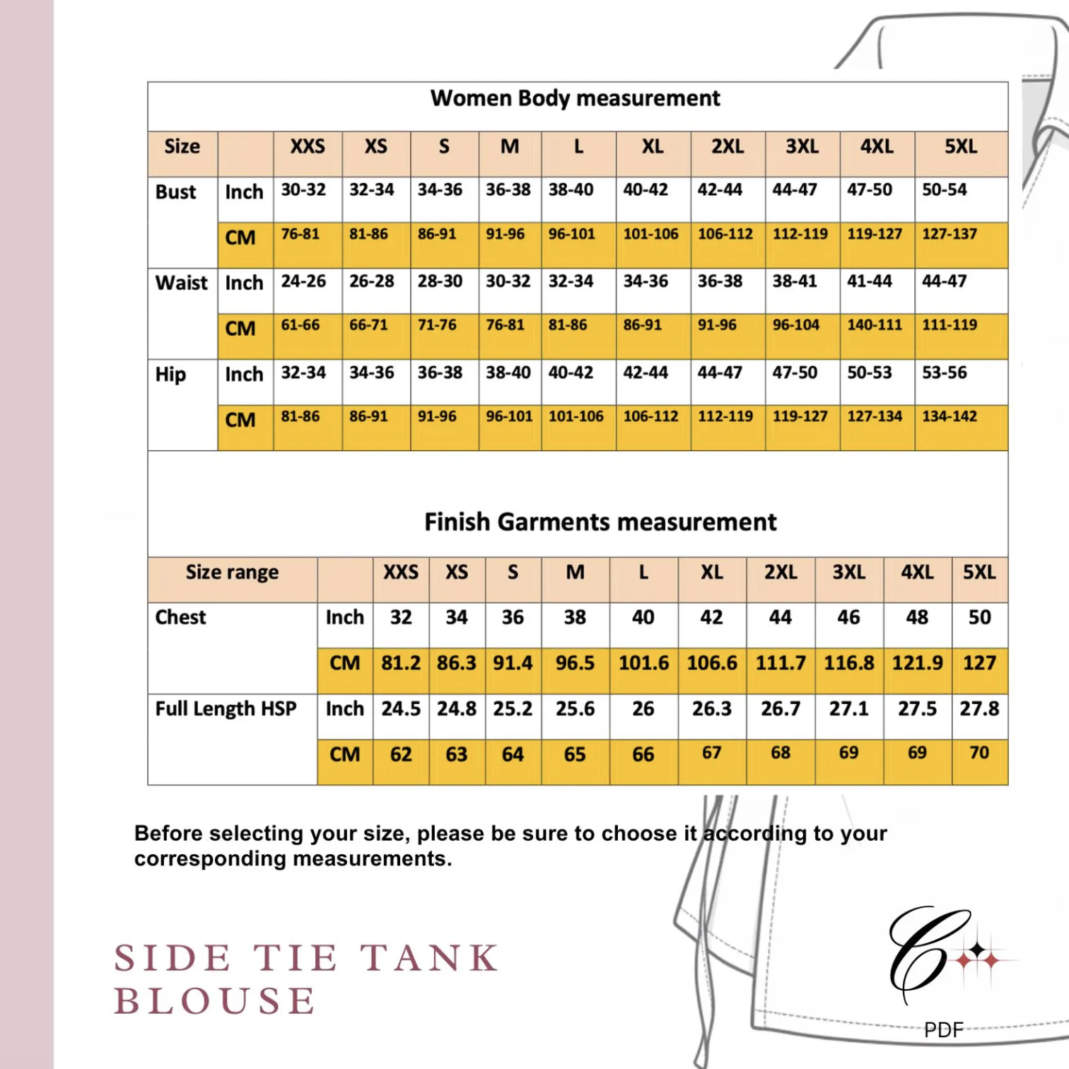 Side Tie Tank Blouse II