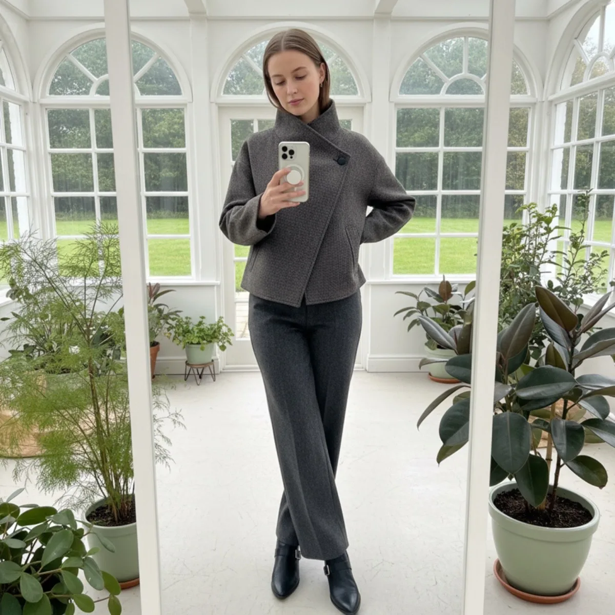 Funnel Neck Jacket