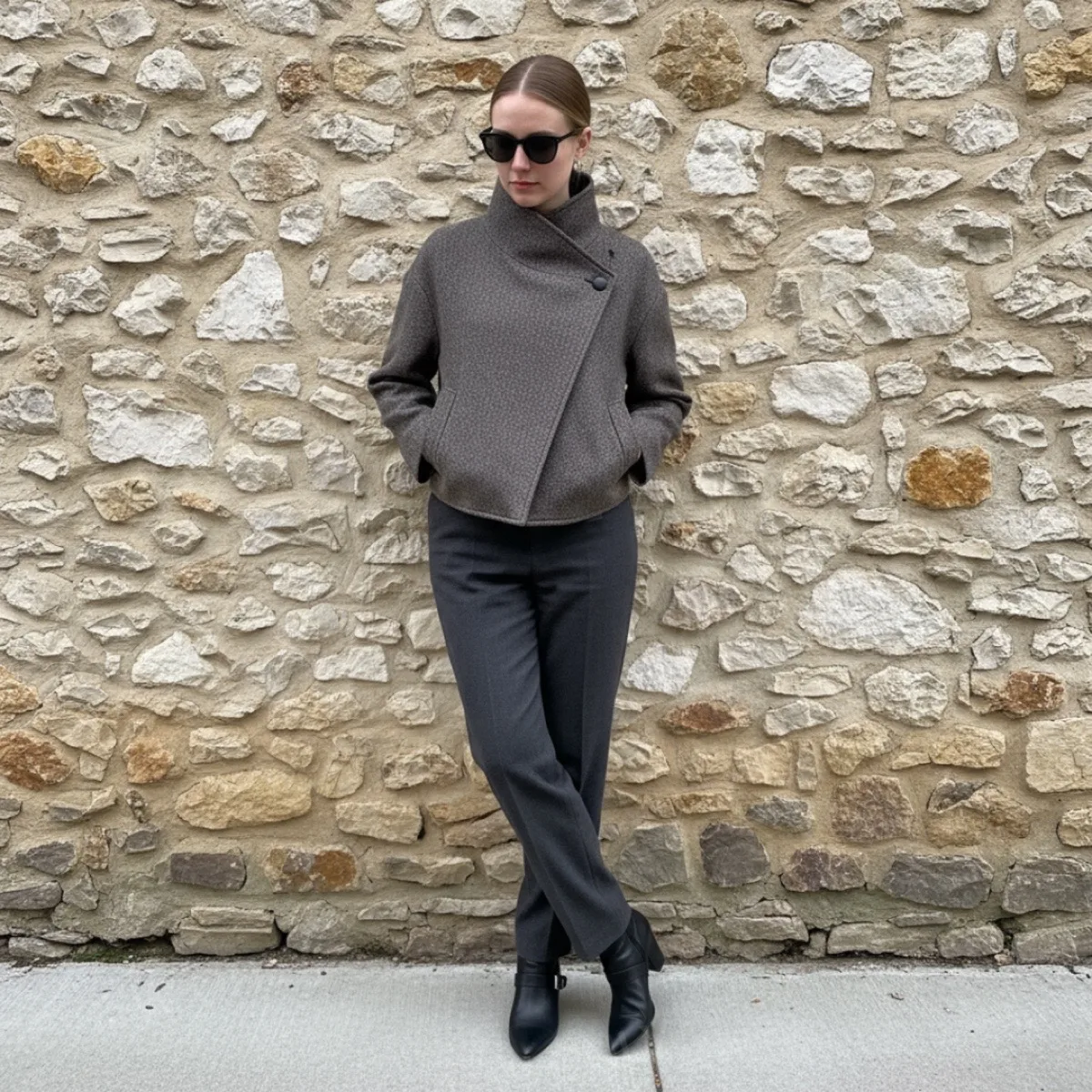 Funnel Neck Jacket